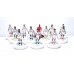Subbuteo Andrew Table Soccer Olympique De Marseille 2017-18 Europa League kit on WSB Professional Bases